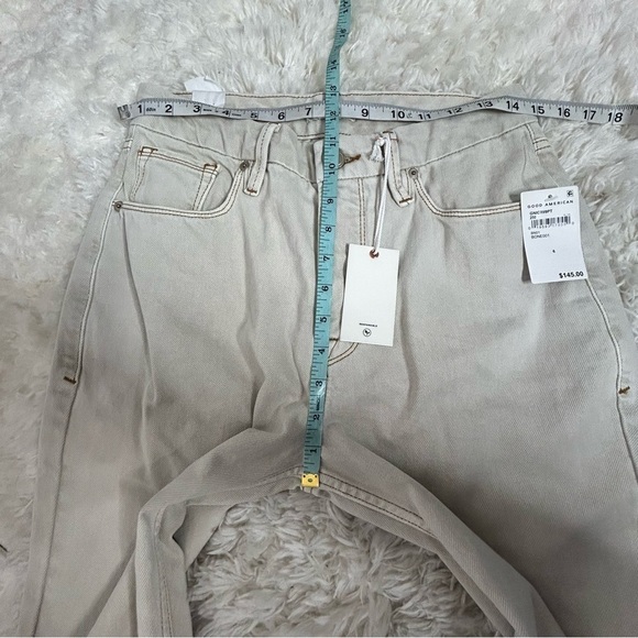 Good American Good 90’s Icon Straight Leg Jeans in Bone001 NWT - Picture 14 of 16